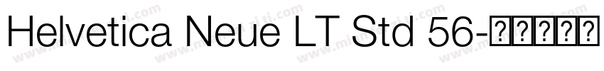 Helvetica Neue LT Std 56字体转换